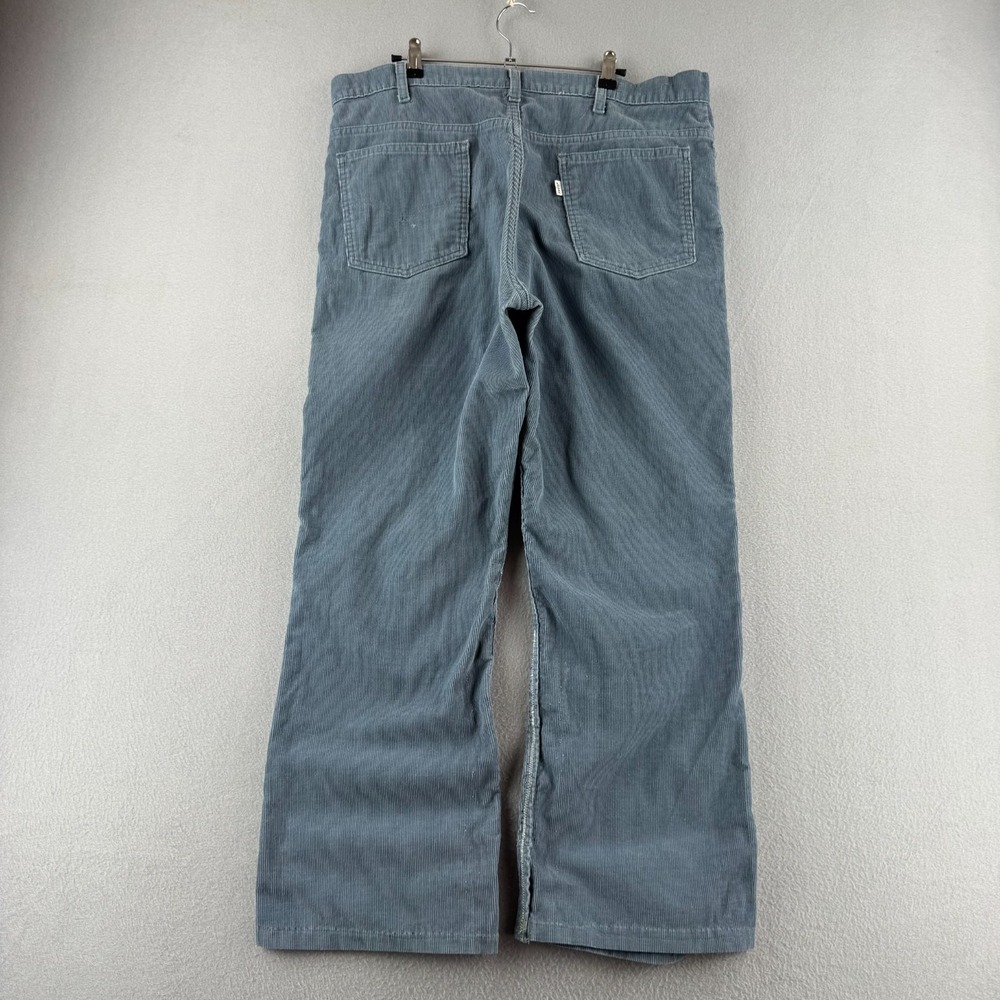 Vintage Levis Pants Fits Mens 36x27 Blue Corduroy 517 Bootcut 80s Made in USA